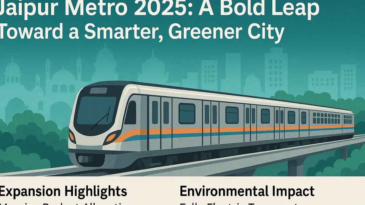 Jaipur Metro 2025: A Bold Leap Toward a Smarter, Greener City
