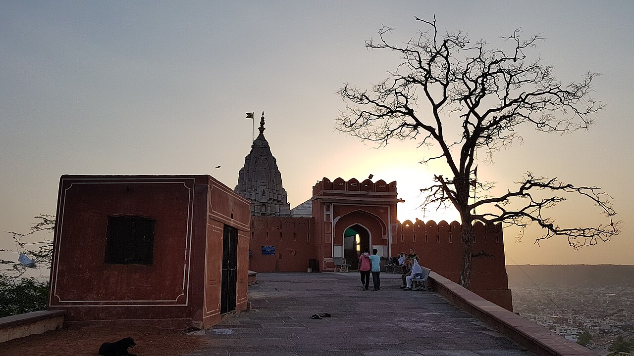View of Surya Mandir, a popular tourist attraction in Jaipur